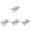 4Ensembles Coussin Main Cuir Argent Pour Usage Nail Art 2