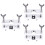 3Pièces Clé Extraction Trompette Outil Argent Alliage Aluminium 6