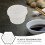100Pièces Boîtes Sauce Jetables PP Transparentes Boîtes À 8