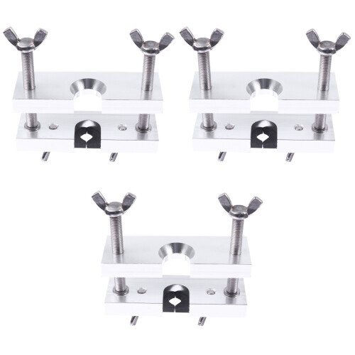 3Pièces Clé Extraction Trompette Outil Argent Alliage Aluminium 2