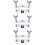 3Pièces Clé Extraction Trompette Outil Argent Alliage Aluminium 8