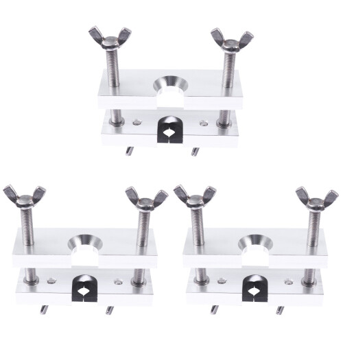 3Pièces Clé Extraction Trompette Outil Argent Alliage Aluminium 1