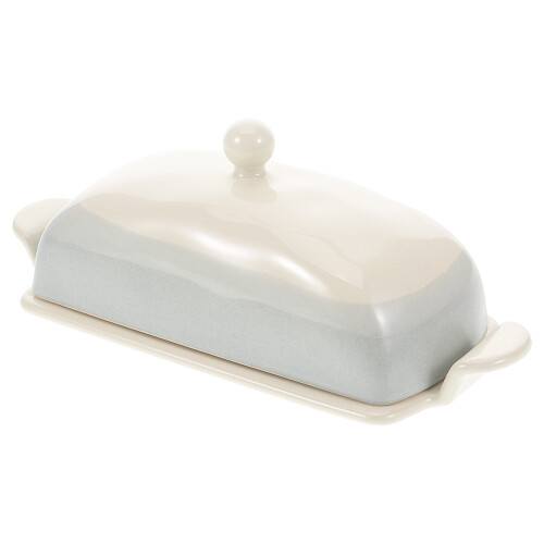 3Pcs Ceramic Butter Container with Lid Multi-Use Kitchen Cheese Dish 2