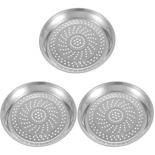 3Pièces Panier Argenté Acier Résistant Usage 1