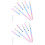 6Pièces Nail Art Pinceaux Fins Multi Usage Élégants Et Solides 5