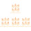 80Pièces Clips Mini Bois Multicolores Pour DIY Décoration 4