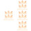80Pièces Clips Mini Bois Multicolores Pour DIY Décoration 8