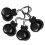 20Pièces Instruments De Percussion En Bois Noires Fines 3