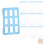 2Sets Reusable Ice Cream Makers Sky-Blue PP Plastic Mold for Home DIY 2