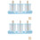 2Sets Reusable Ice Cream Makers Sky-Blue PP Plastic Mold for Home DIY 6