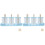 2Sets Reusable Ice Cream Makers Sky-Blue PP Plastic Mold for Home DIY 9