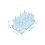 2Sets Reusable Ice Cream Makers Sky-Blue PP Plastic Mold for Home DIY 10