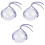 3Pièces Muselière Violet Pour Toilette Médicaments 2