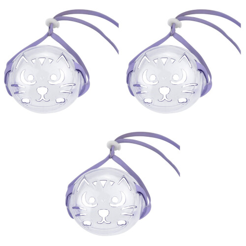 3Pièces Muselière Violet Pour Toilette Médicaments 1