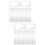 200Pièces Aides Chemise Plastique Transparent Résistant 9