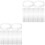 200Pièces Aides Chemise Plastique Transparent Résistant 5