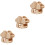 3Pièces Support En Bois Clair Pour Cage Animaux 5