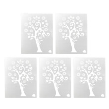 15Pièces Pochoirs Forme Arbre Pour Peinture Graffiti