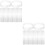 200Pièces Aides Chemise Plastique Transparent Résistant 8