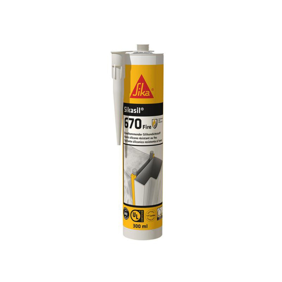 Everbuild Sika Sikacryl-620 Fire Resistant Acrylic Sealant 300Ml Grey