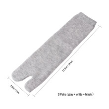 2Pièces Doigts Élastiques Coton Unisexes Noir