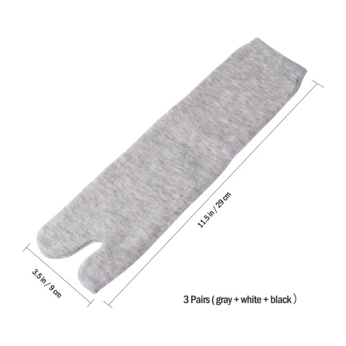 2Pièces Doigts Élastiques Coton Unisexes Noir