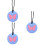3Pièces Jouets À Mâcher Dentition Bébé Silicone 6