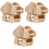3Pièces Support En Bois Clair Pour Cage Animaux 3
