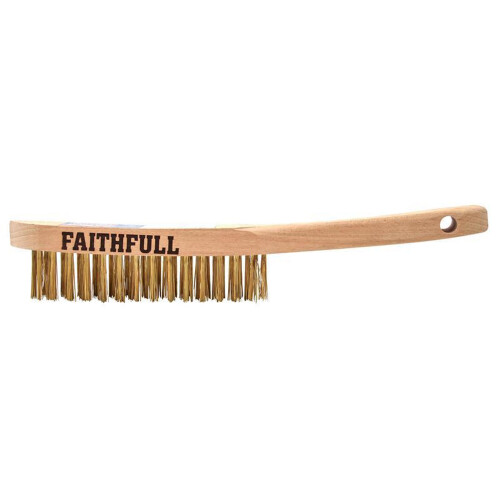 Faithfull Faithfull Brass Scratch Brush, Three Row