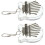 2Pièces Kalimba Transparent Instrument Mini Souple Débutants 5