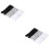 2Pièces Doigts Élastiques Coton Unisexes Noir 8