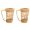 2Pièces De Tasse Antibrûlure En Rotin Pour Usage Polyvalent 2
