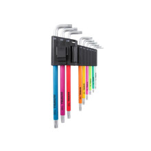 Faithfull Multicoloured Star Key Set, 9 Piece - S2 Steel