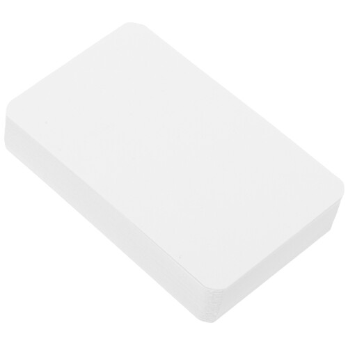 500Pièces Flashcards Blanches Notes DIY Apprentissage 2