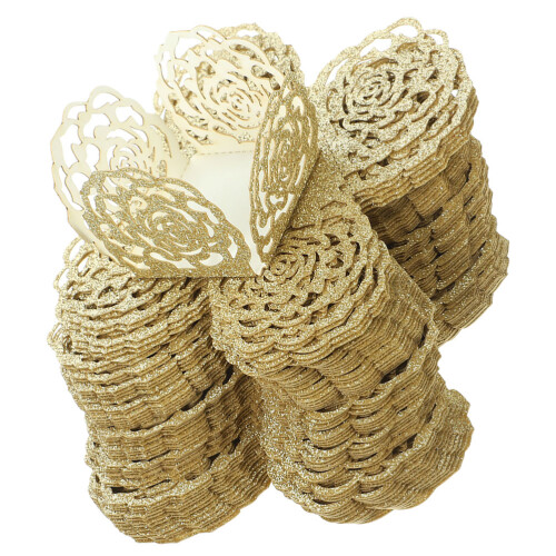 300Pièces Papier Dorés Pour Chocolats Truffes 2