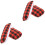 4Pièces Coussin À Épingles Rouge Compact Pour Couture Repassage 3
