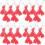 40Pièces Porte- Scratcher Rouge Outil Compact Résistant 5