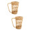 2Pièces De Tasse Antibrûlure En Rotin Pour Usage Polyvalent 5