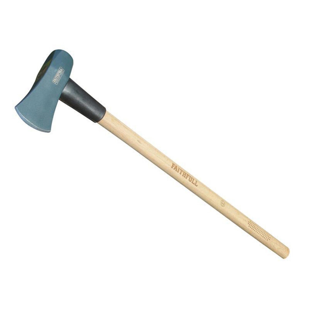 Faithfull Log Splitting Maul Fsc Hickory Shaft 3.6Kg (8Lb) 5023969011141