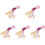 5Sets Assorted Color Crochet Hooks Set Plastic Wood Knitting Tools 3