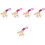 5Sets Assorted Color Crochet Hooks Set Plastic Wood Knitting Tools 5