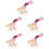 5Sets Assorted Color Crochet Hooks Set Plastic Wood Knitting Tools 7
