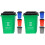 2Ensembles Poubelles Jouets Enfants PP Jeu Tri Déchets 3