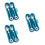 3Ensembles Couverts - Silicone Acier Apprentissage Vert 8