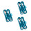 3Ensembles Couverts - Silicone Acier Apprentissage Vert 7