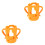 2Pièces Couvre- Silicone Orange Durable Sécurisé 3