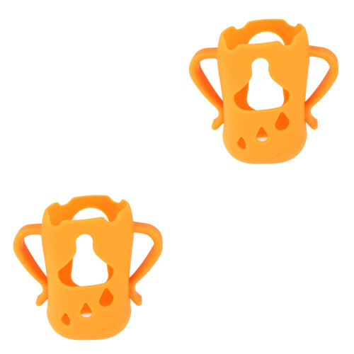 2Pièces Couvre- Silicone Orange Durable Sécurisé 2