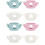 8Pièces Bébé Silicone Colorées Protection Jouet 5