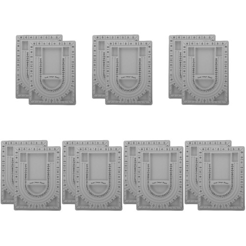 14Pièces Tables De En Gris Pour Colliers Bracelets 1