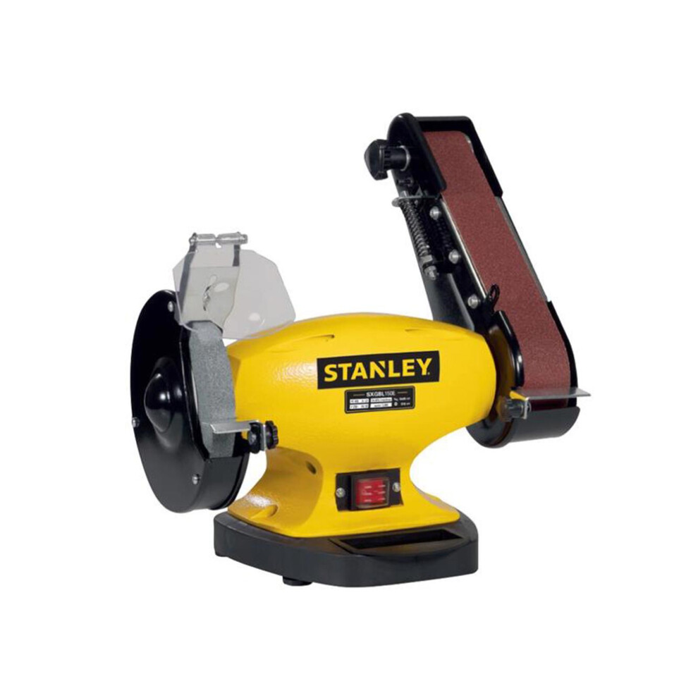Stanley Machines Sxgbl150e Bench Grinder 150Mm, 240V, 330W - For Polishing And Sanding